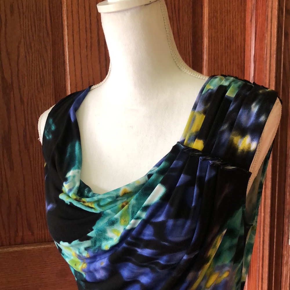 Tahari Sleeveless Swag Blouse - Picture 8 of 10
